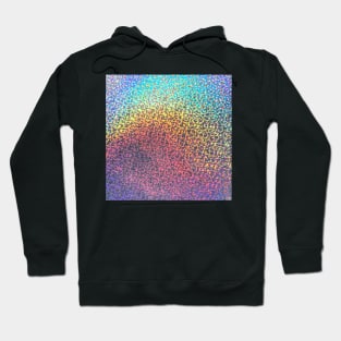 Rainbow Sparkle Faux Holographic Effect Hoodie